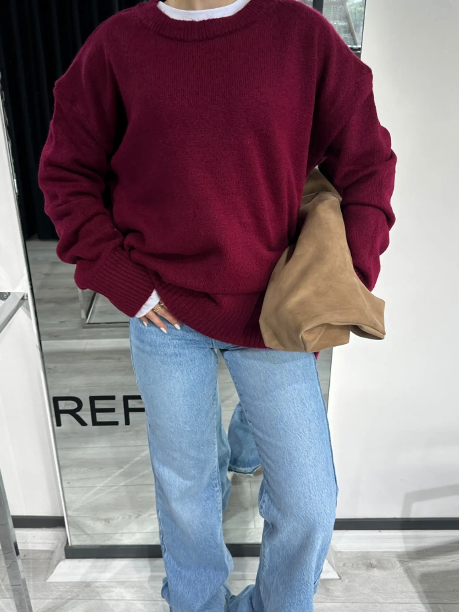 OVERSİZE MÜRDÜM KAZAK