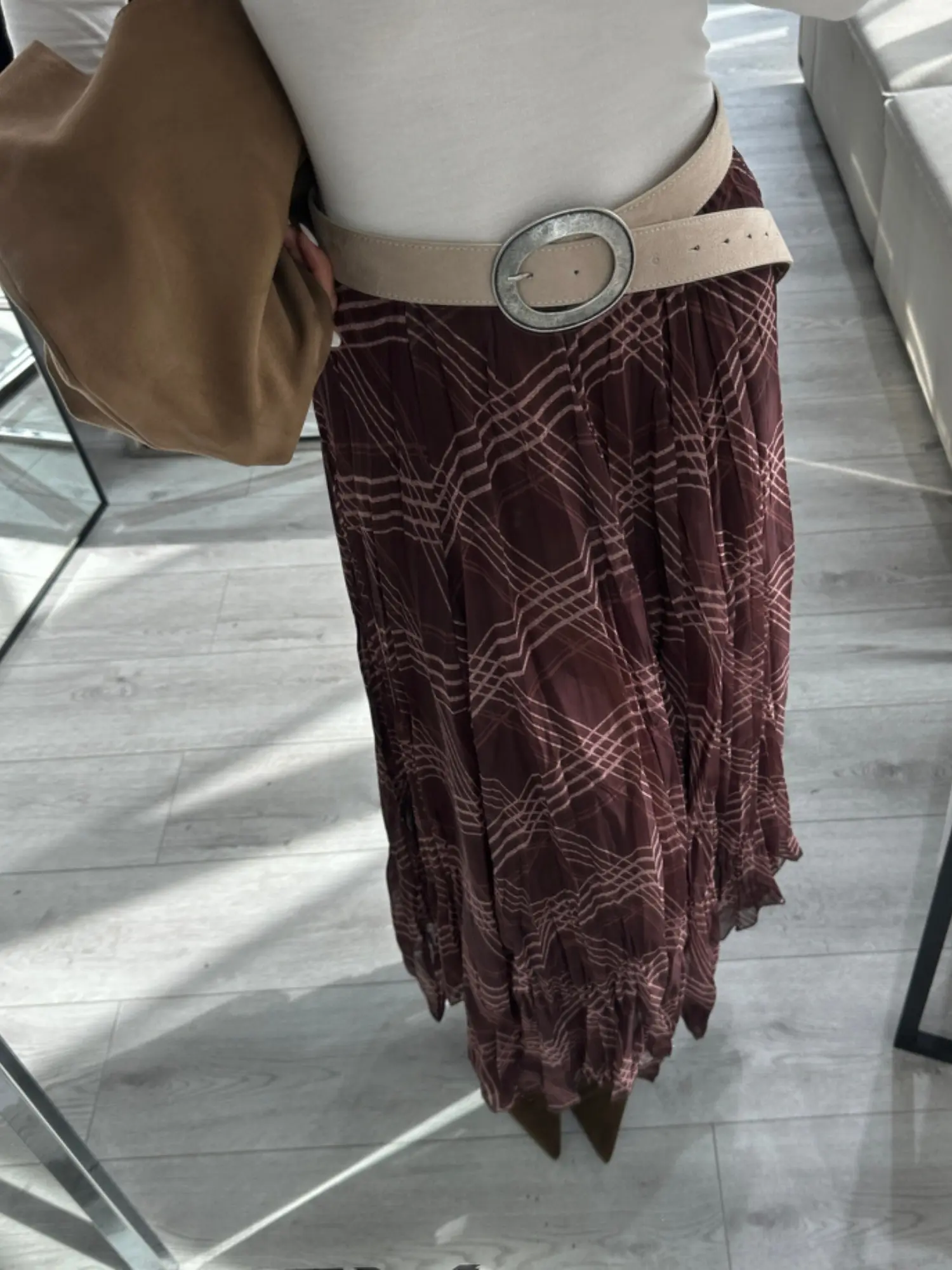 EKOSE DESENLİ TÜL ETEK