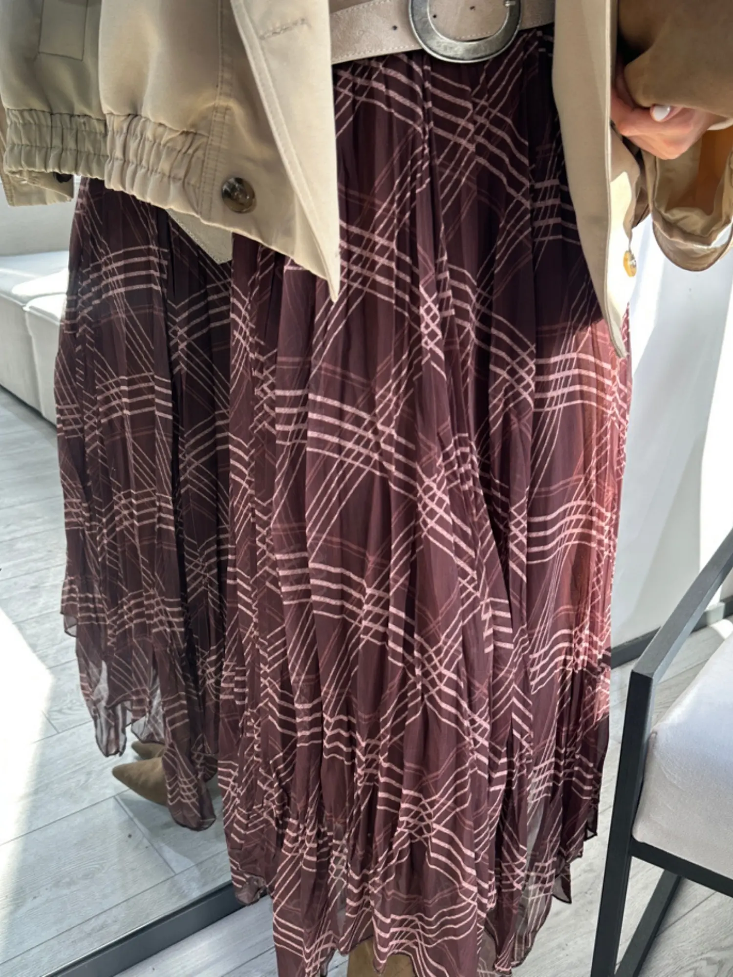 EKOSE DESENLİ TÜL ETEK