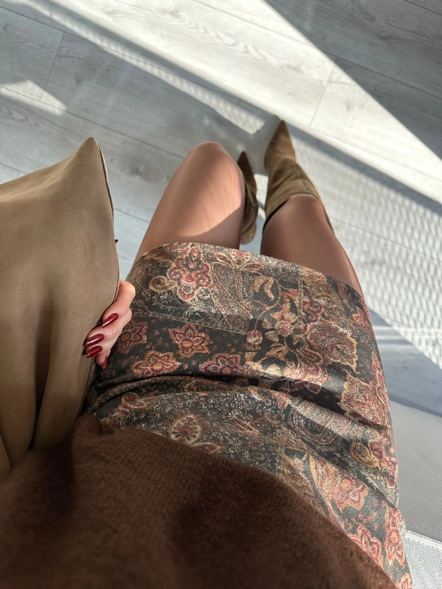 ETNİK DESEN İTHAL ETEK