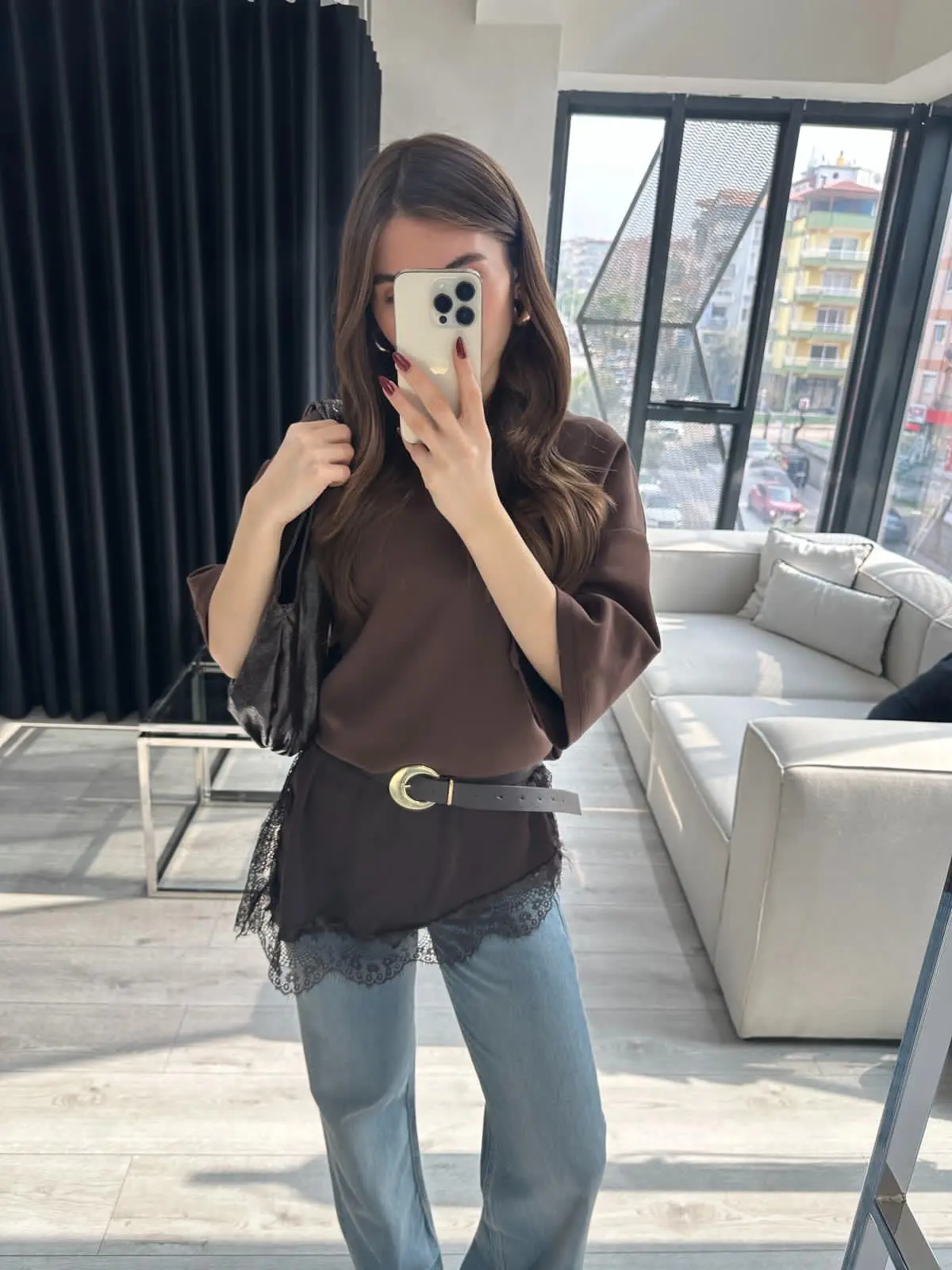 DANTEL DETAYLI T-SHİRT ELBİSE