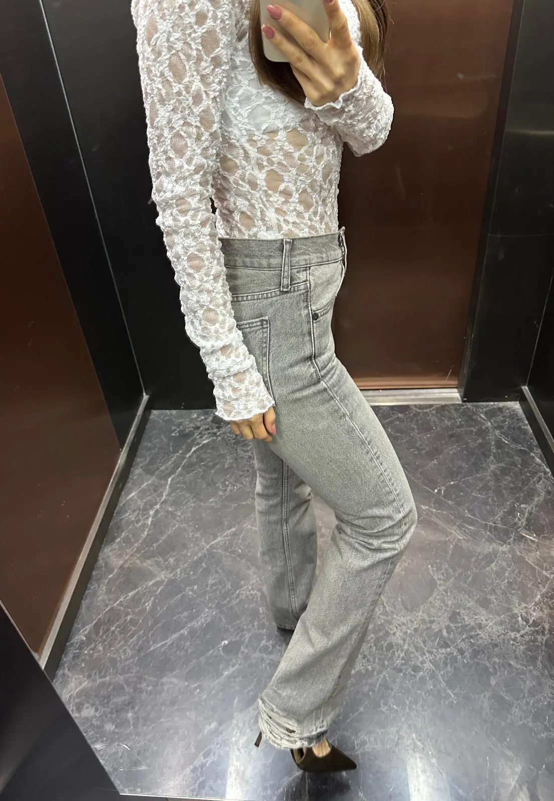 ORJ MARKA PAÇA ESKİTME DETAYLI BOYFİT JEAN