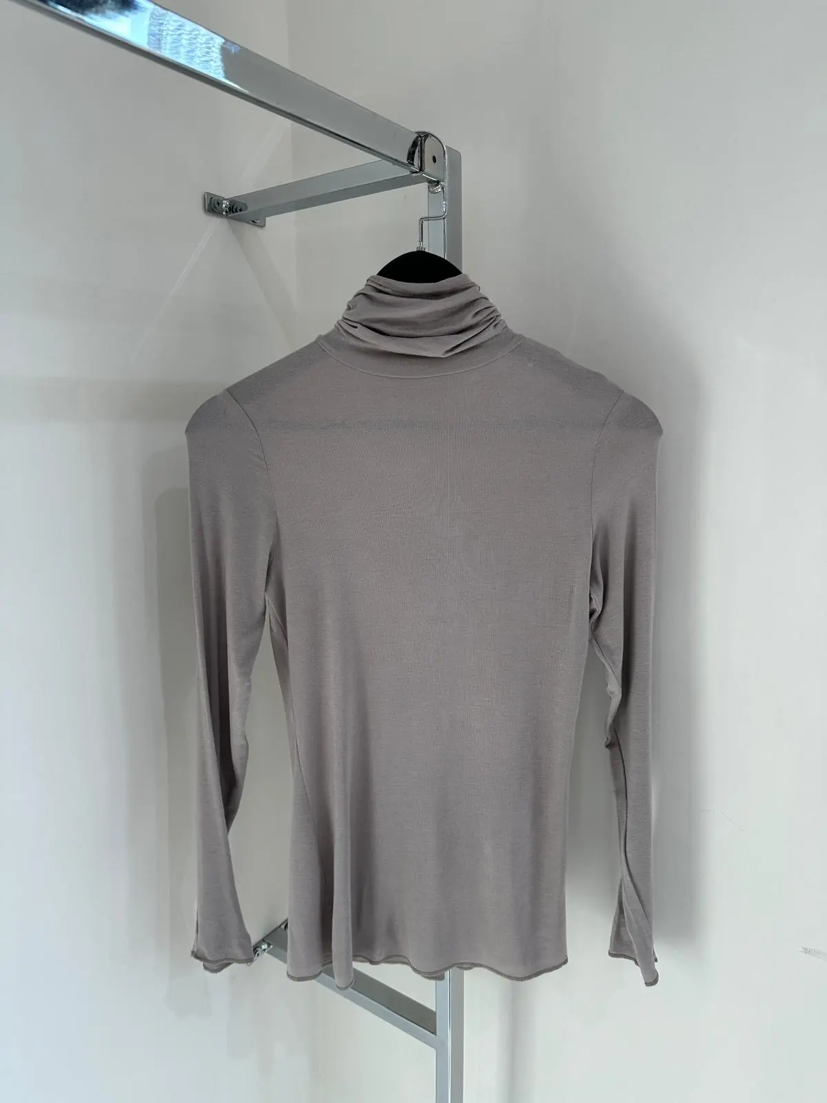 TAŞ RENGİ BOĞAZLI BLUZ