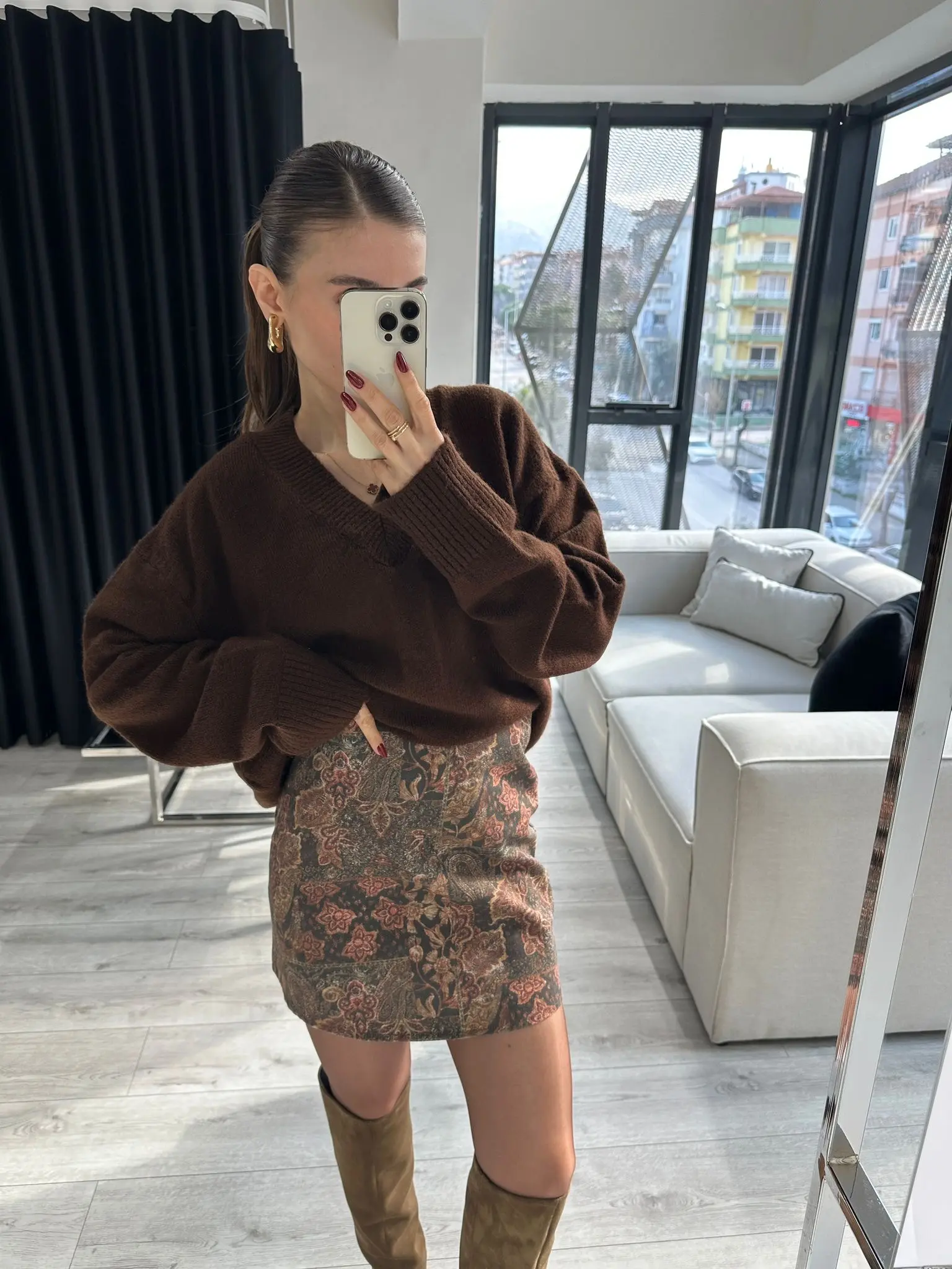 ETNİK DESEN İTHAL ETEK