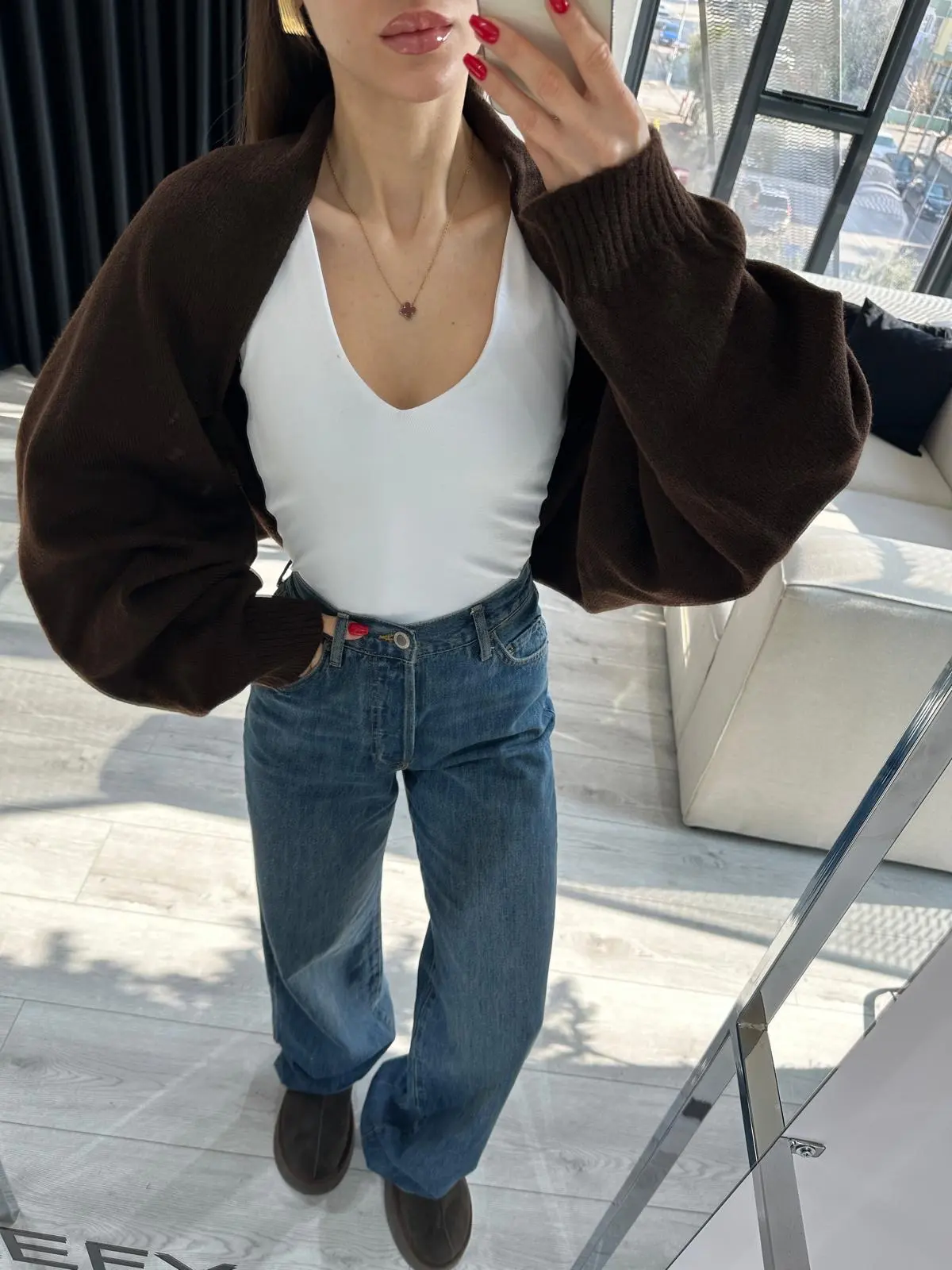 KAHVERENGİ BOLERO HIRKA