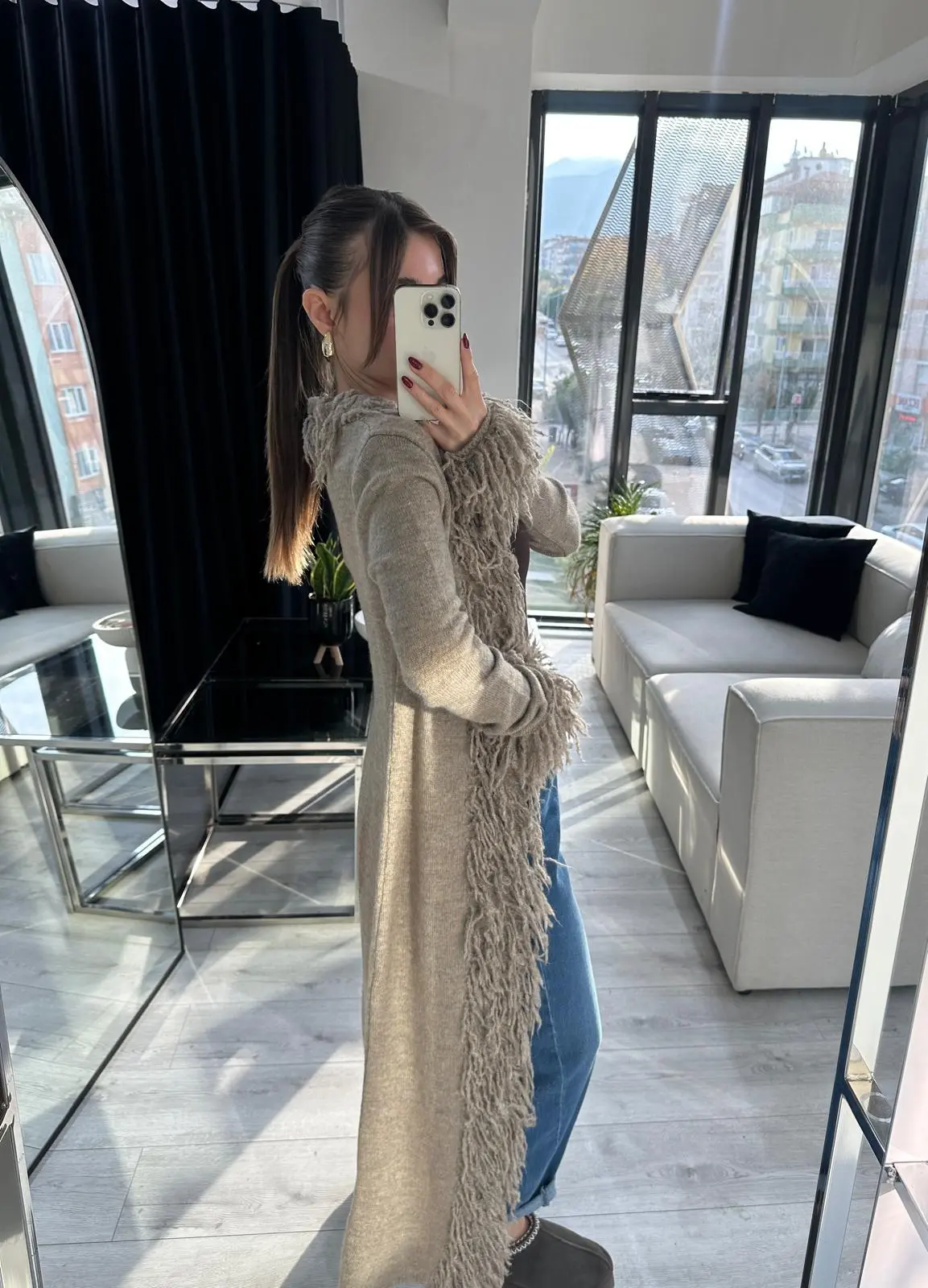 VİZON PÜSKÜLLÜ HIRKA