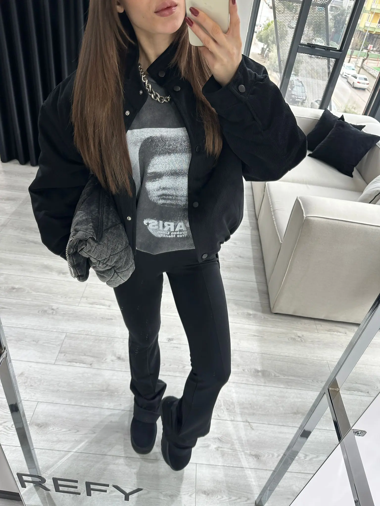 YIKAMALI BASKI T-SHİRT