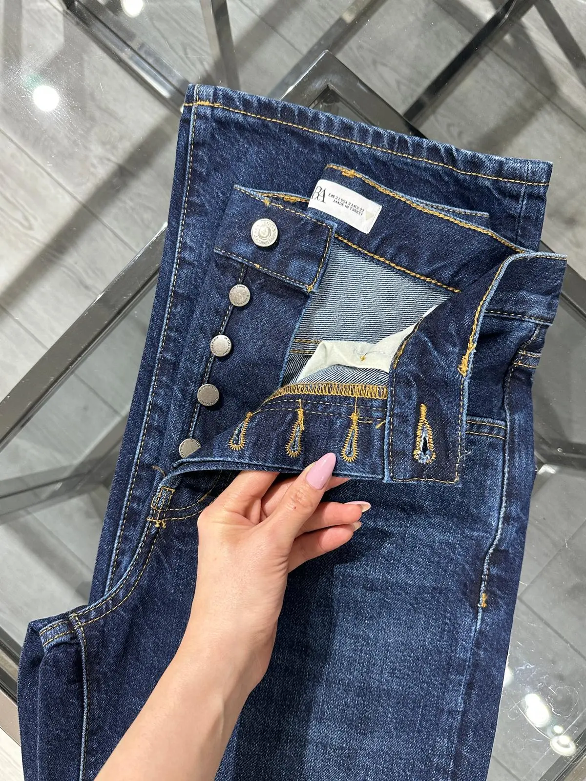 ZR.WİDE LEG KOYU MAVİ JEAN