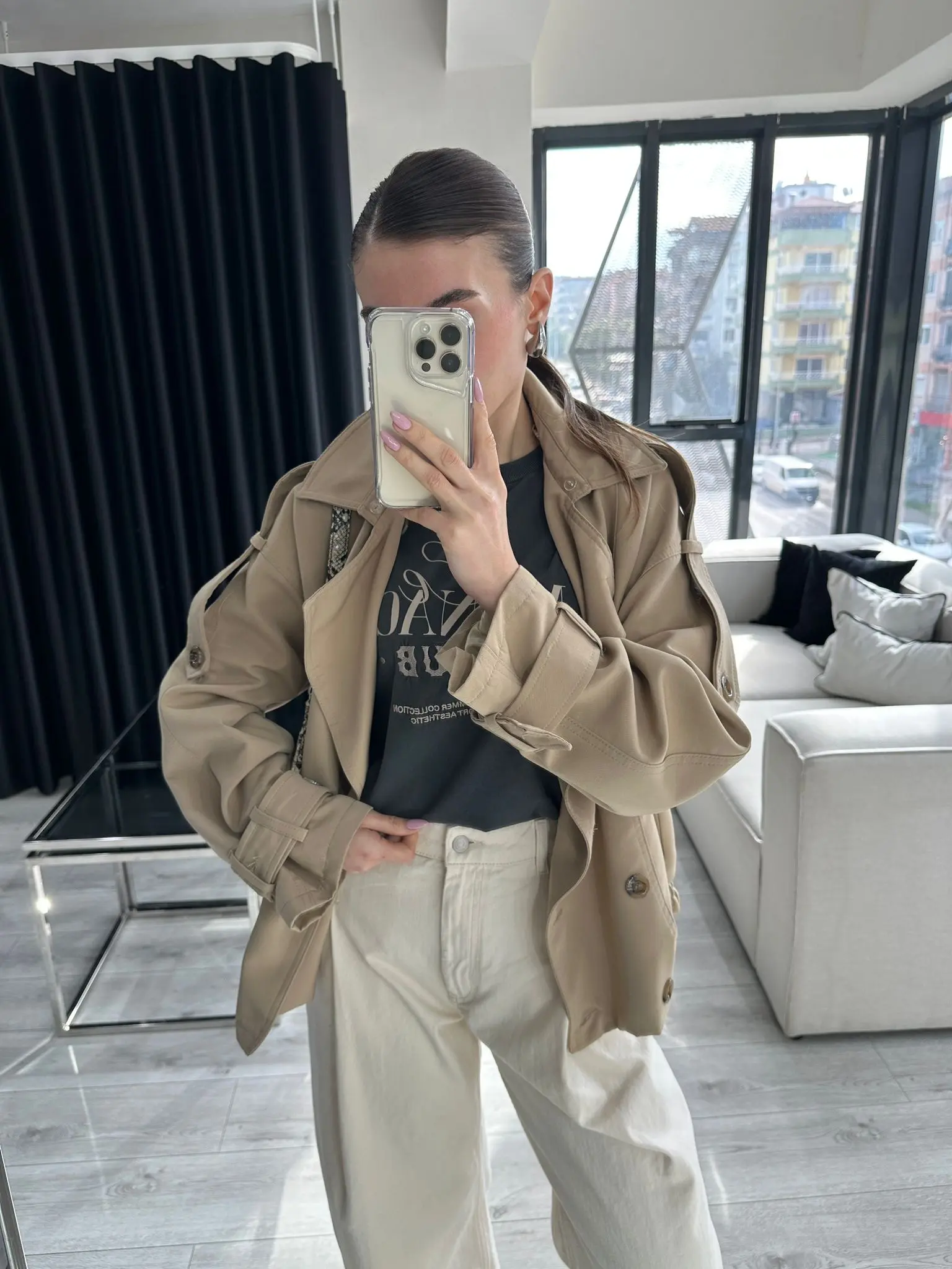 ÇIKARILABİLİR KÜRK DETAYLI TRENCHCOAT