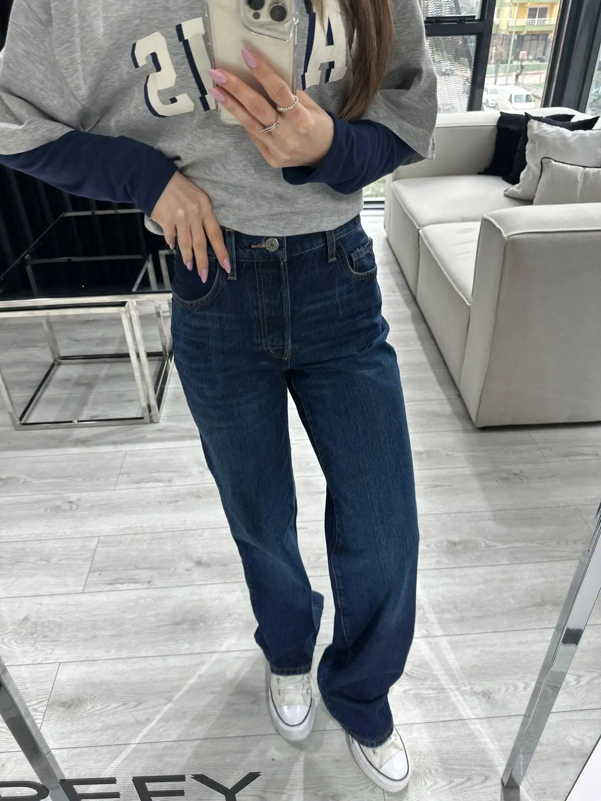 ZR.WİDE LEG KOYU MAVİ JEAN