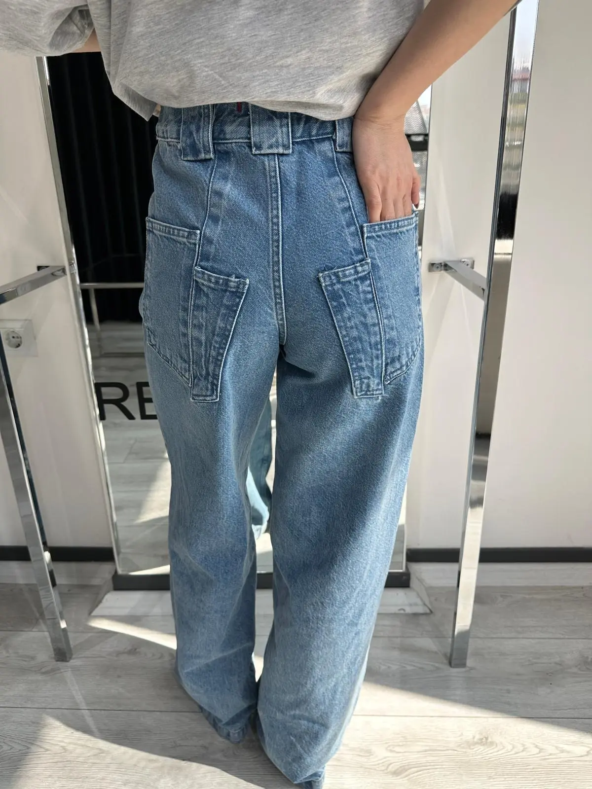 ORJ.MARKA CEP DETAY SÜPER YÜKSEK BEL JEAN