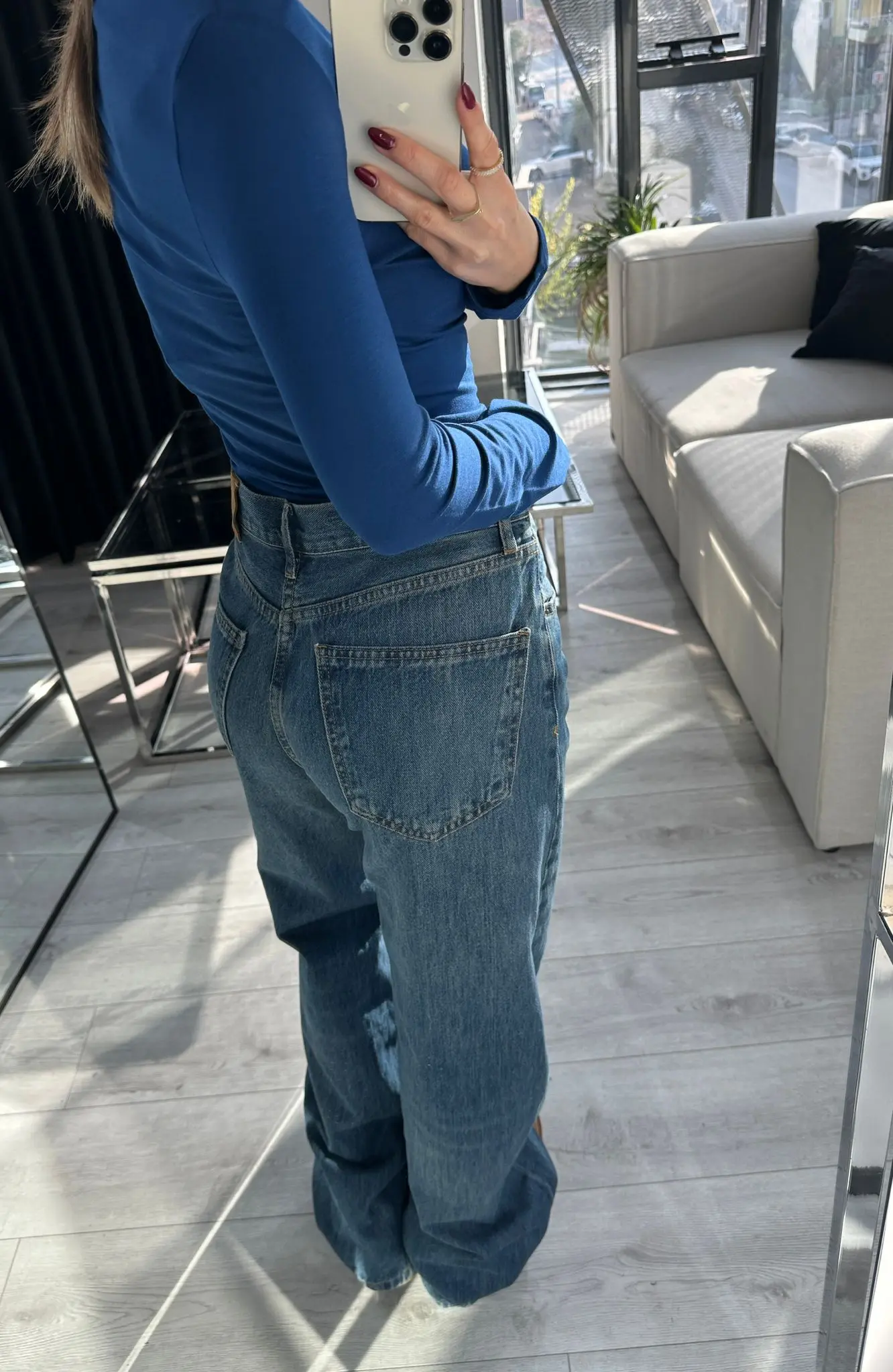 ORJ.MARKA YÜKSEK BEL WİDE LEG DENİM