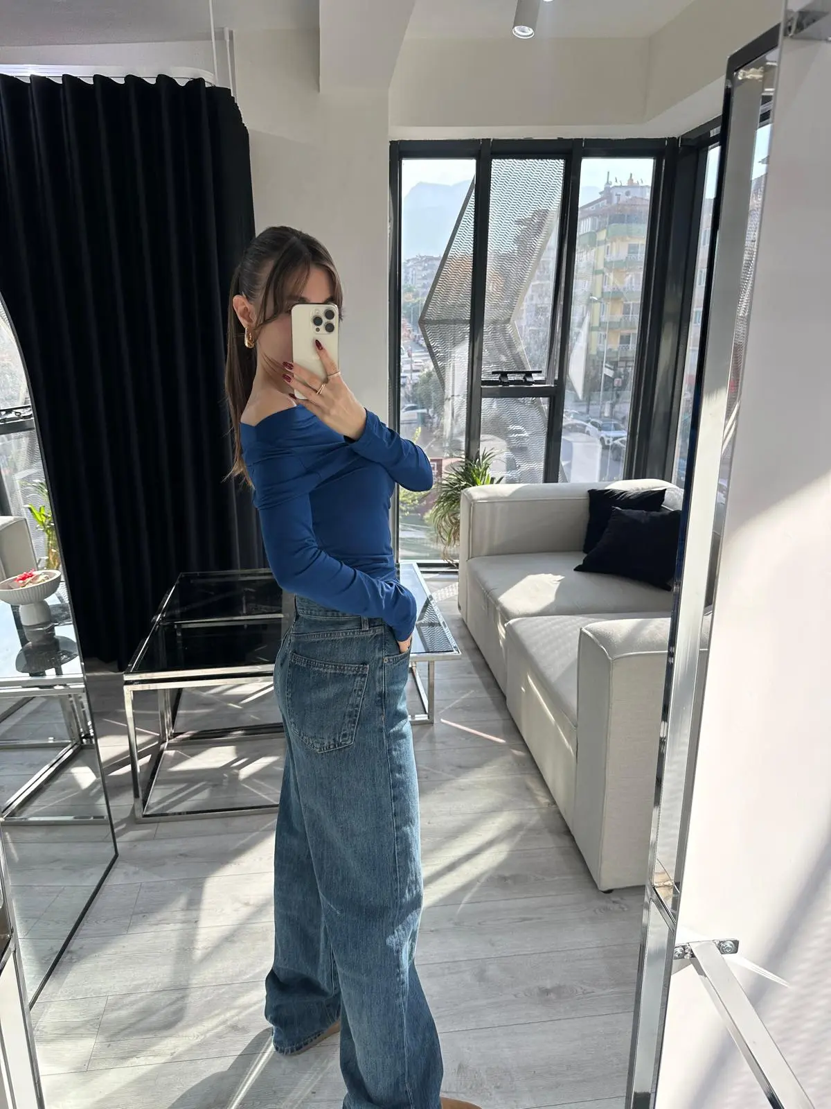 ORJ.MARKA YÜKSEK BEL WİDE LEG DENİM