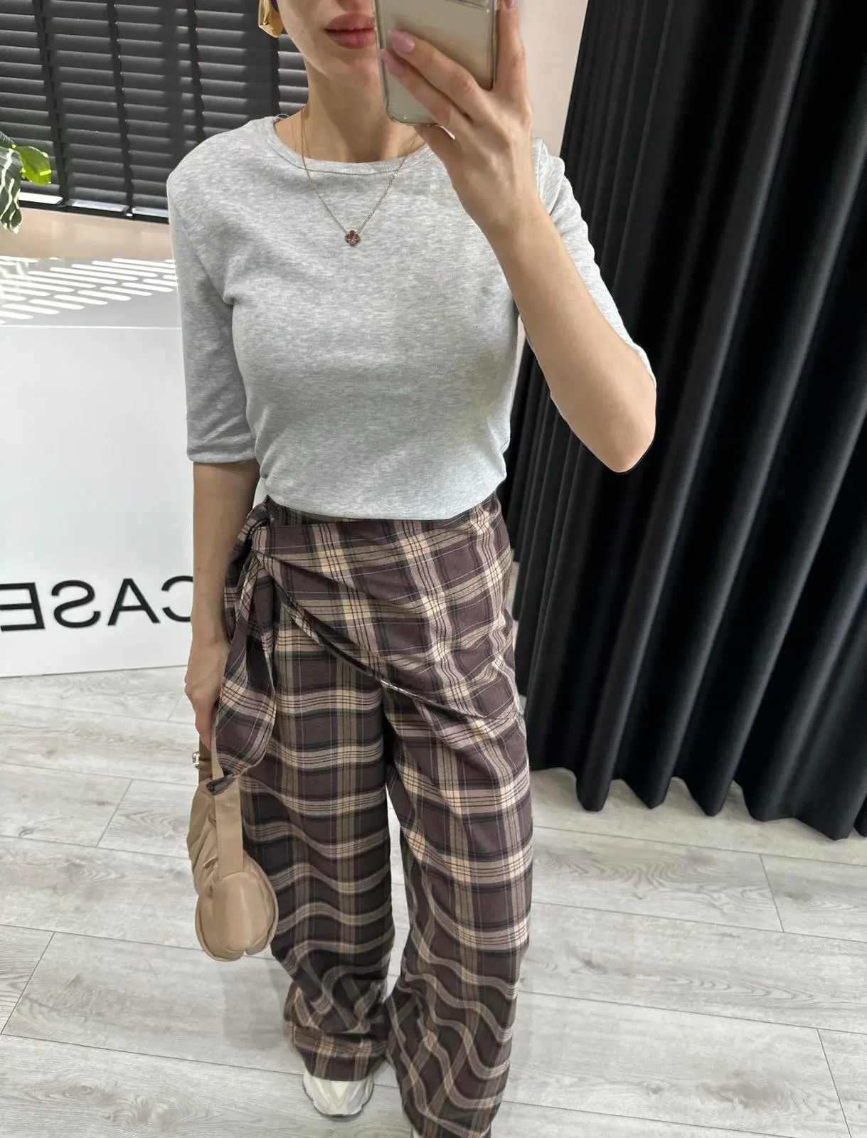 BİSİKLET YAKA YARIM KOL GRİ BODY