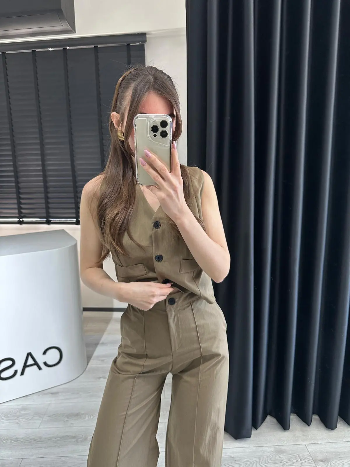 HAKİ PARAŞÜT YELEK PANTOLON TAKIM