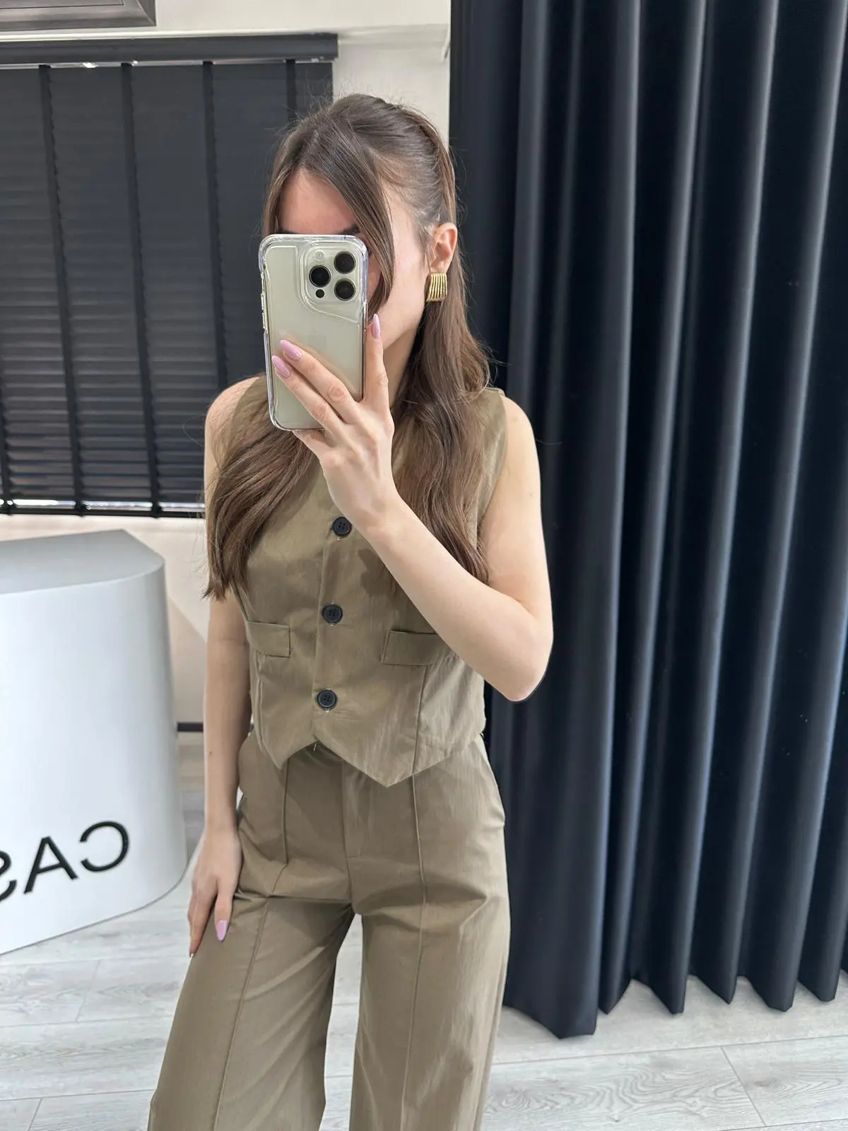 HAKİ PARAŞÜT YELEK PANTOLON TAKIM