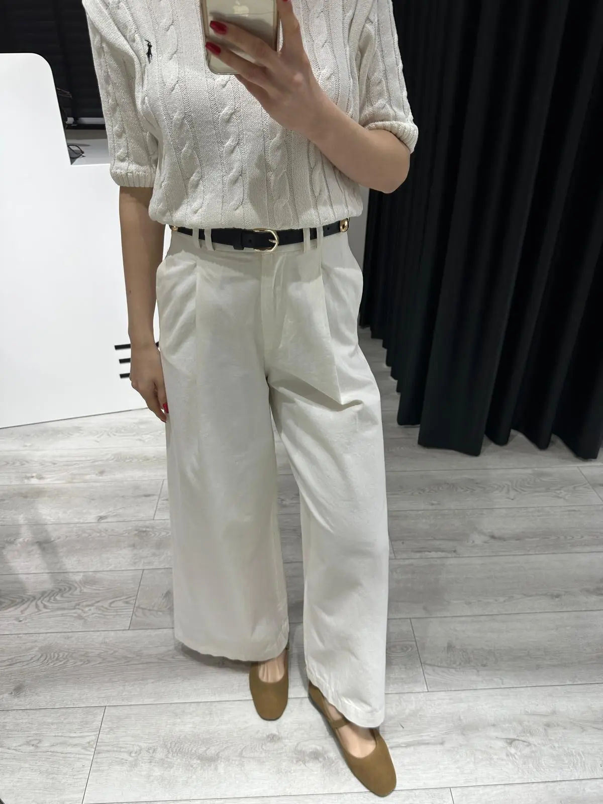 ÇİFT KÖPRÜLÜ EKRU PİLELİ PANTOLON