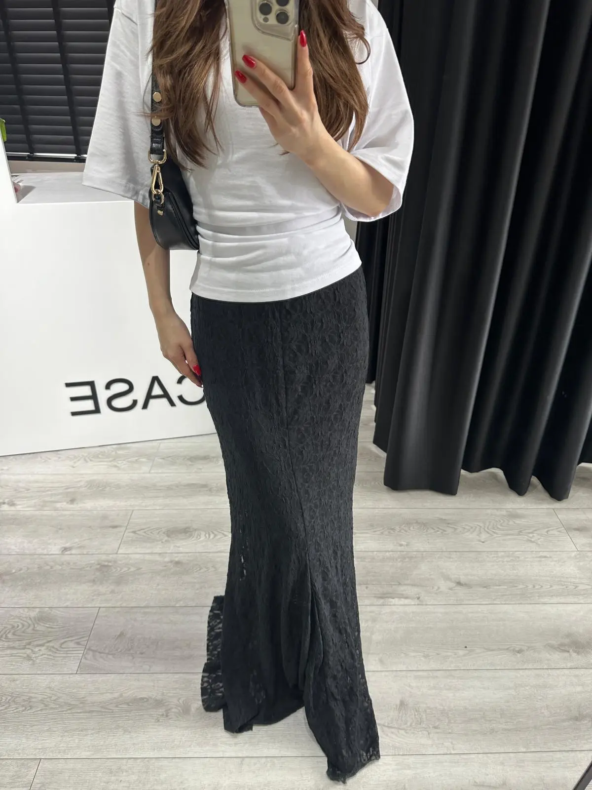 TAM ASTARLI MAXİ  DANTEL ETEK