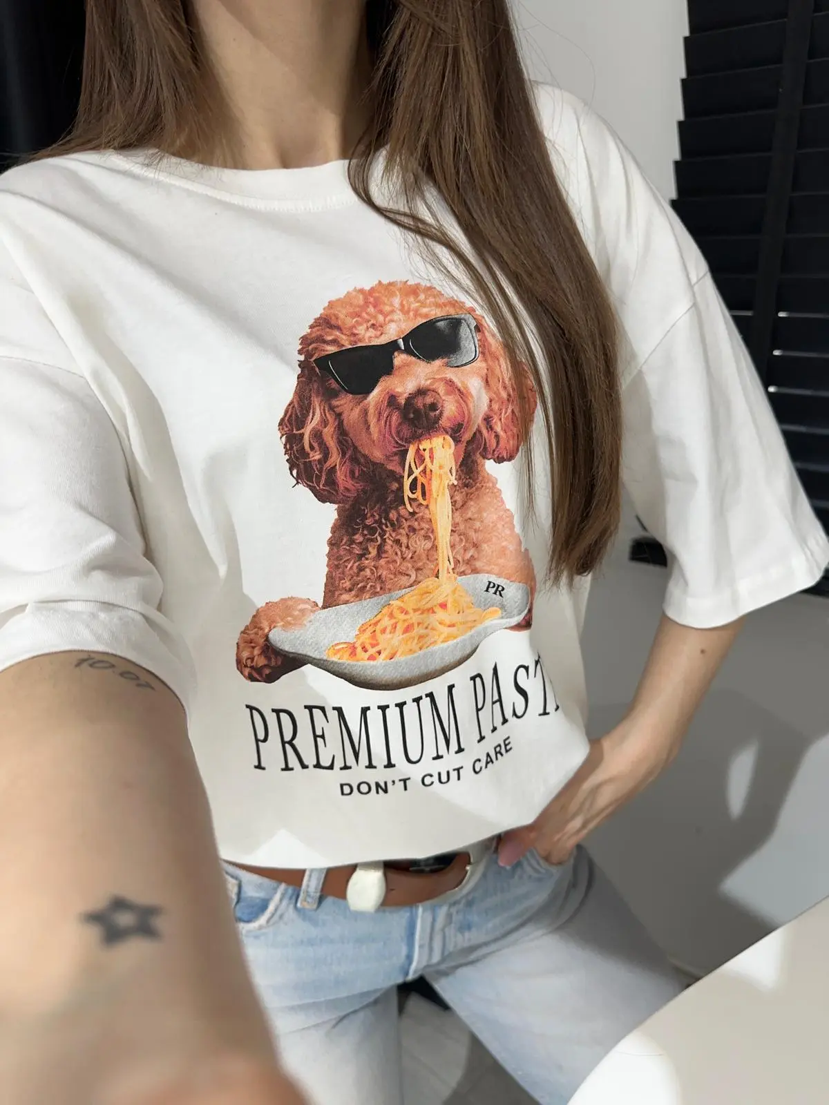 PREMİUM PASTA BASKILI T-SHİRT