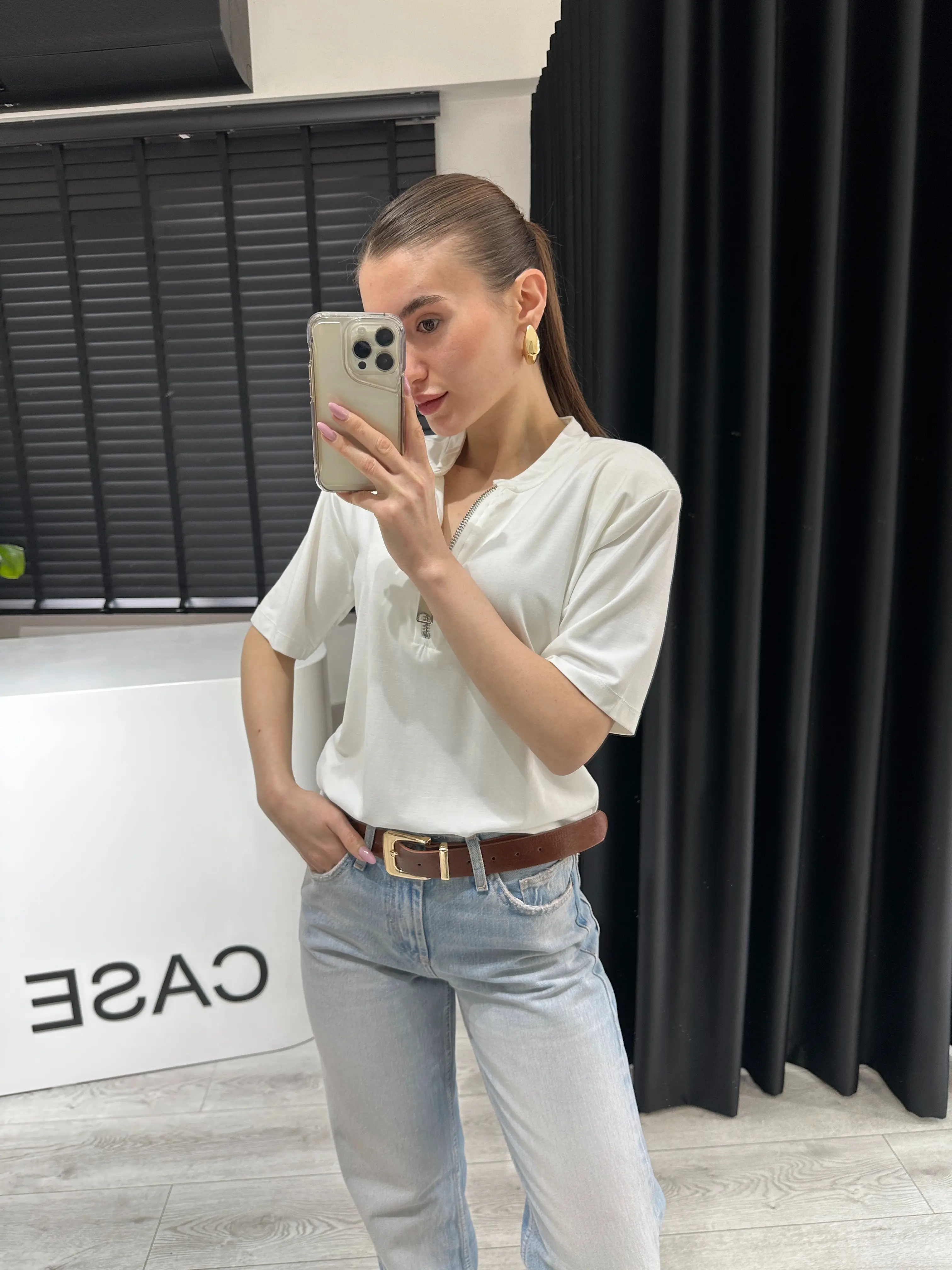 PREMİUM VATKALI FERMUAR DETAY BlUZ