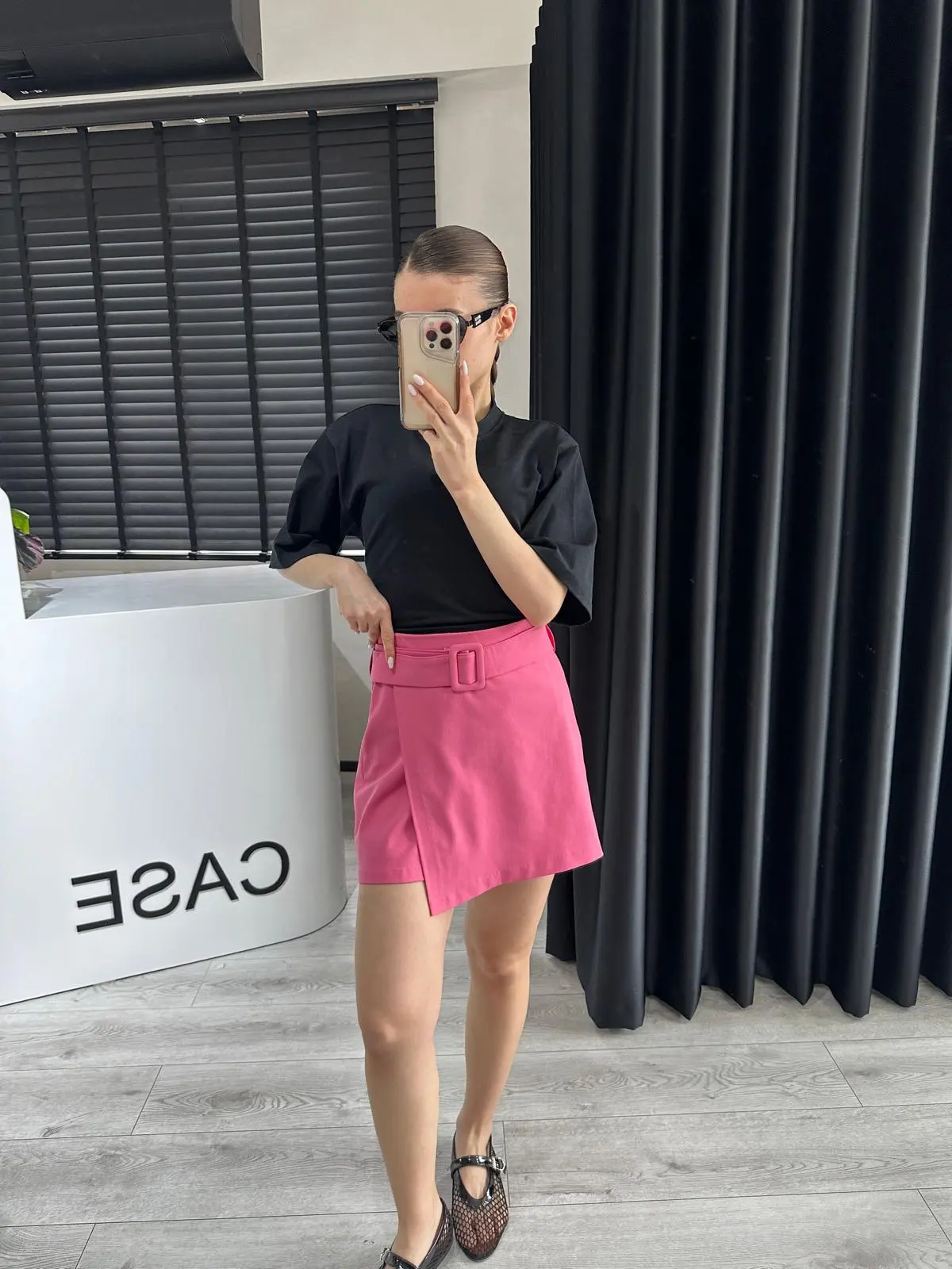 KEMERLİ ASİMETRİK ETEK