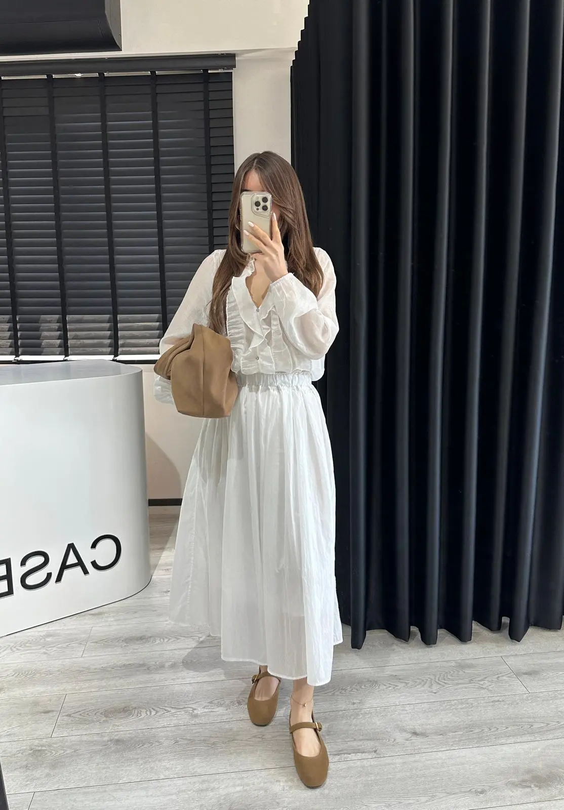 BELİ LASTİKLİ PARAŞÜT ASTARLI ETEK