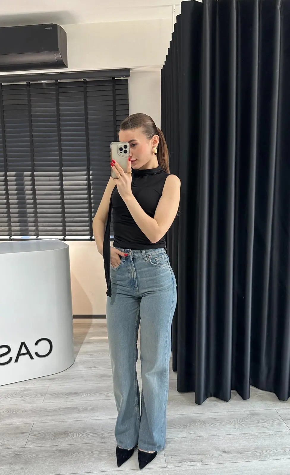 ŞALLI TRANSPARAN BLUZ