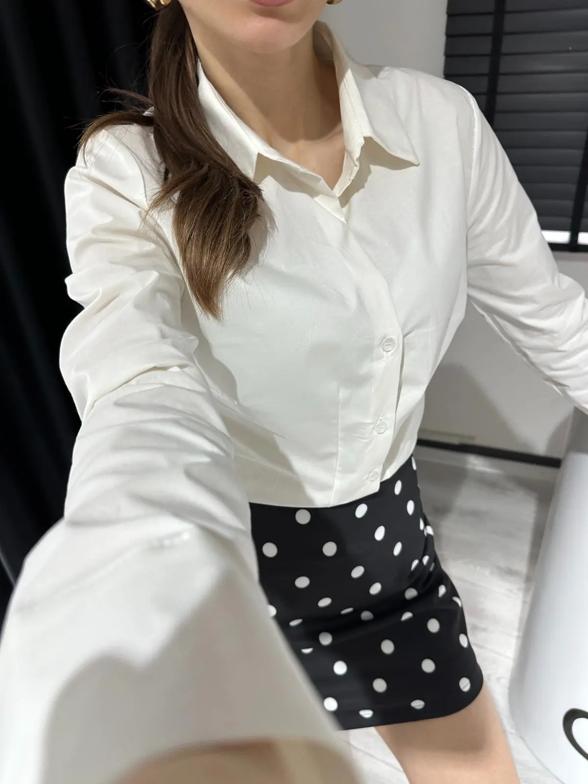 SLİM FİT EKRU GÖMLEK