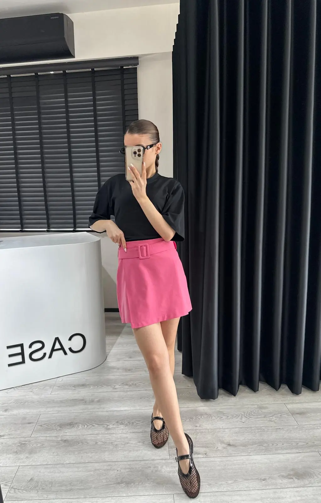 KEMERLİ ASİMETRİK ETEK