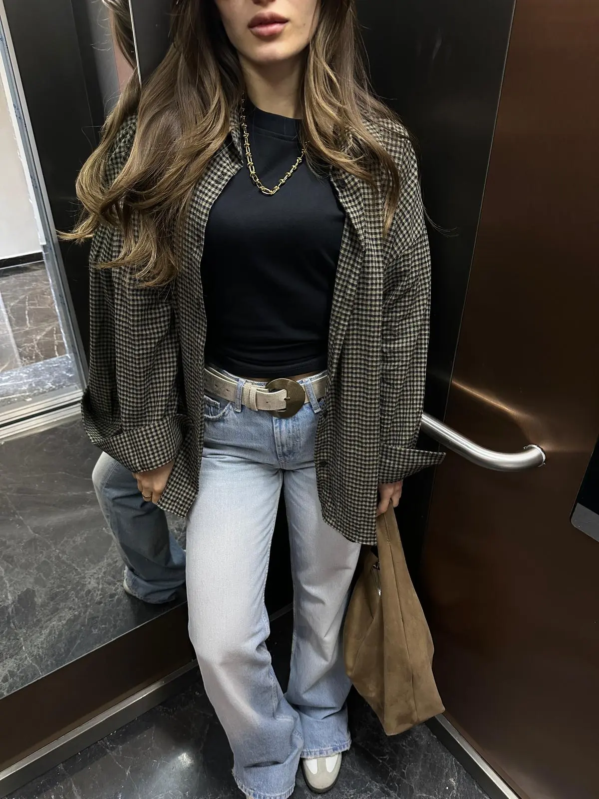 SİYAH-VİZON PÖTİKARE GÖMLEK