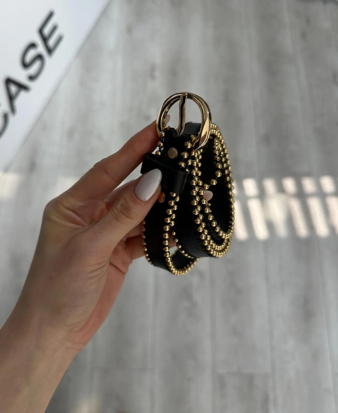 DROPLU GOLD BAŞLIK KEMER