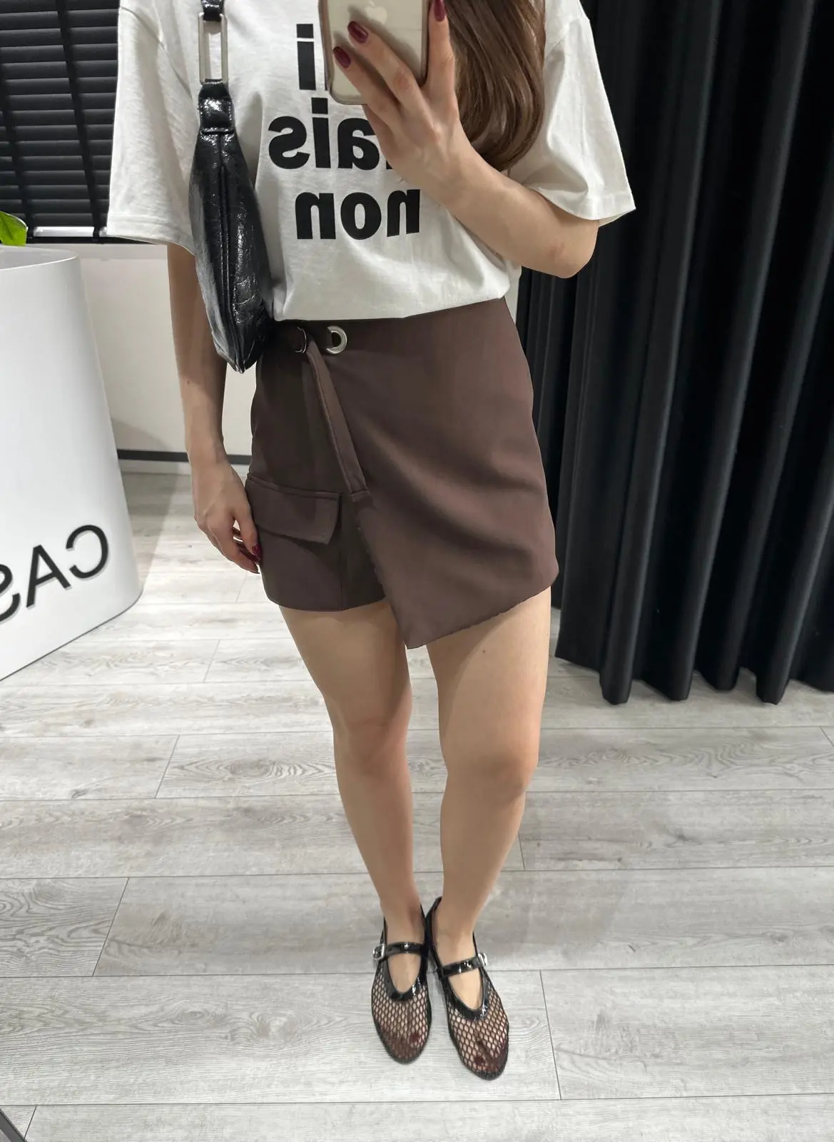  KARGO MODEL KAHVE  ŞORT ETEK