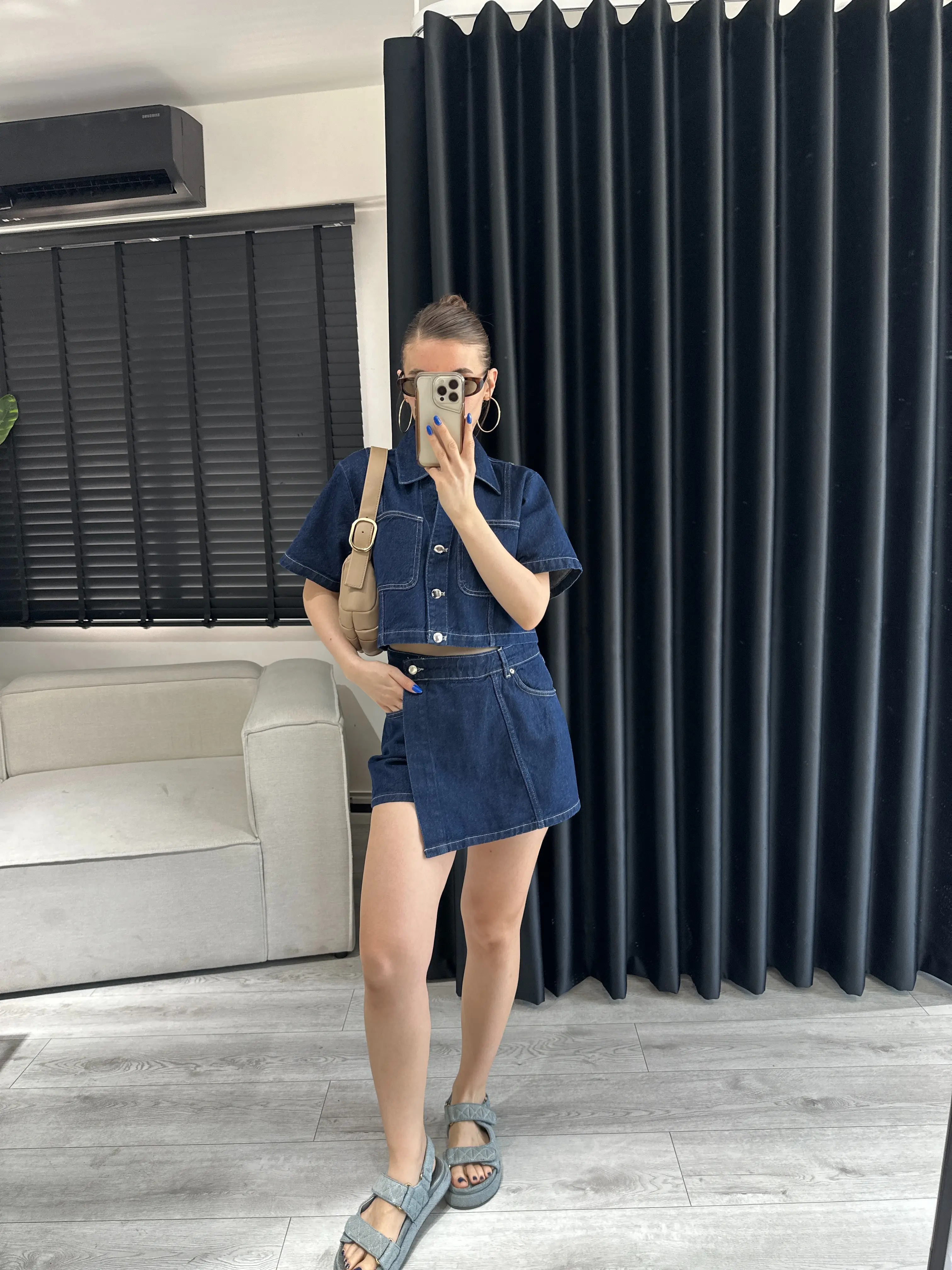 DENİM CROP CEKET