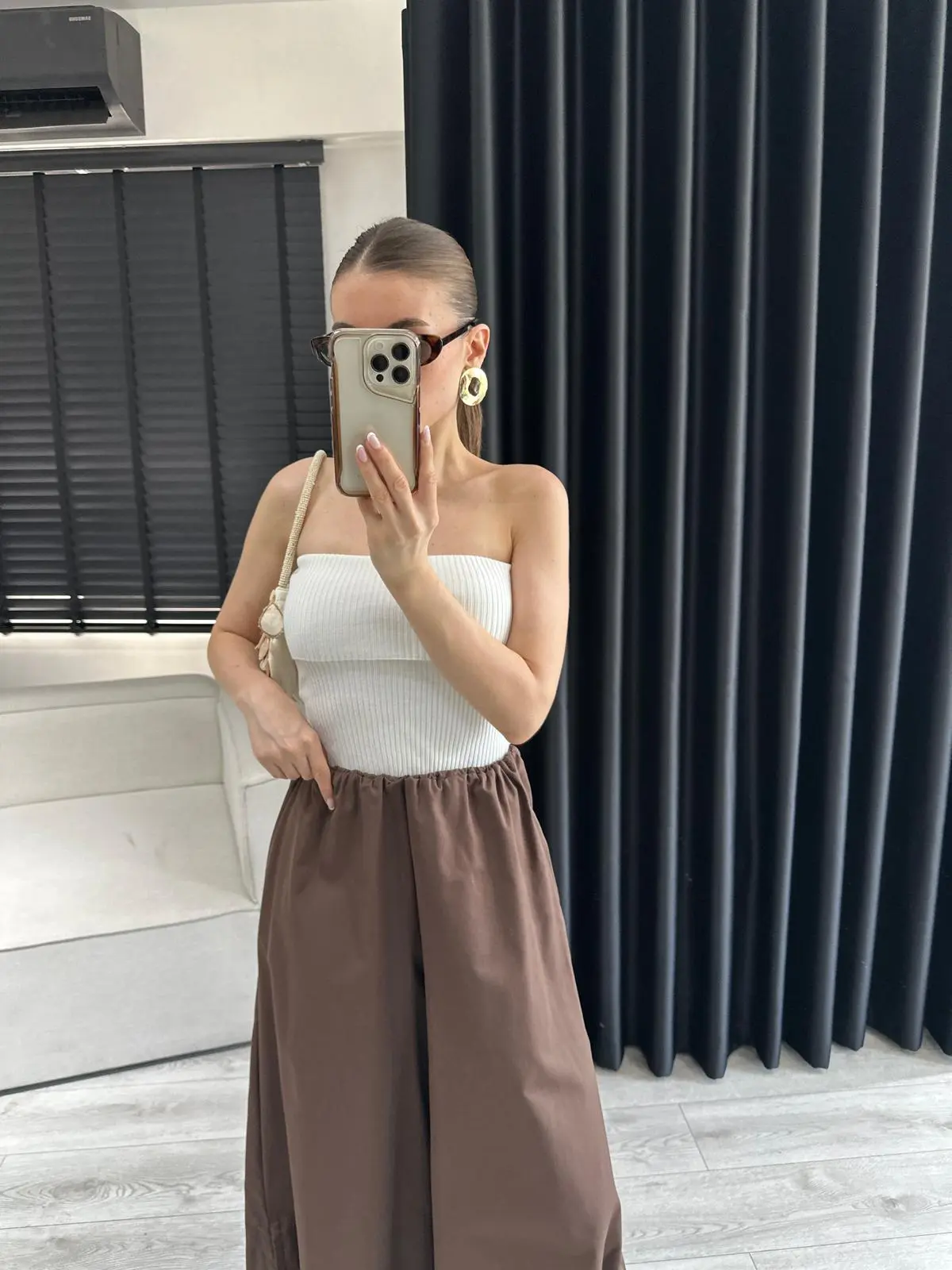 BEYAZ STRAPLEZ FİTİLLİ CROP