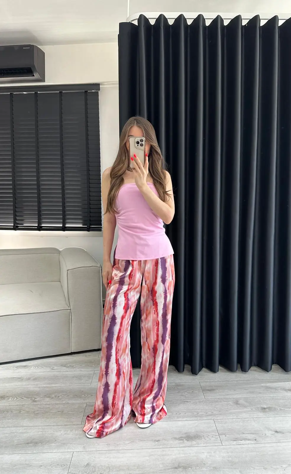 PEMBE STRAPLEZ DRAPE DETAY BLUZ