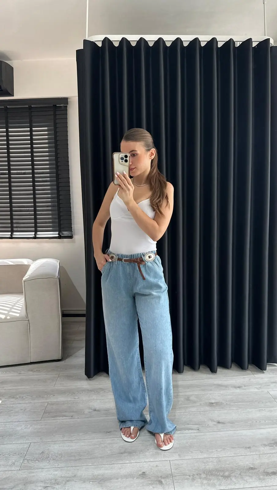 Beli Lastikli Regular Jean 