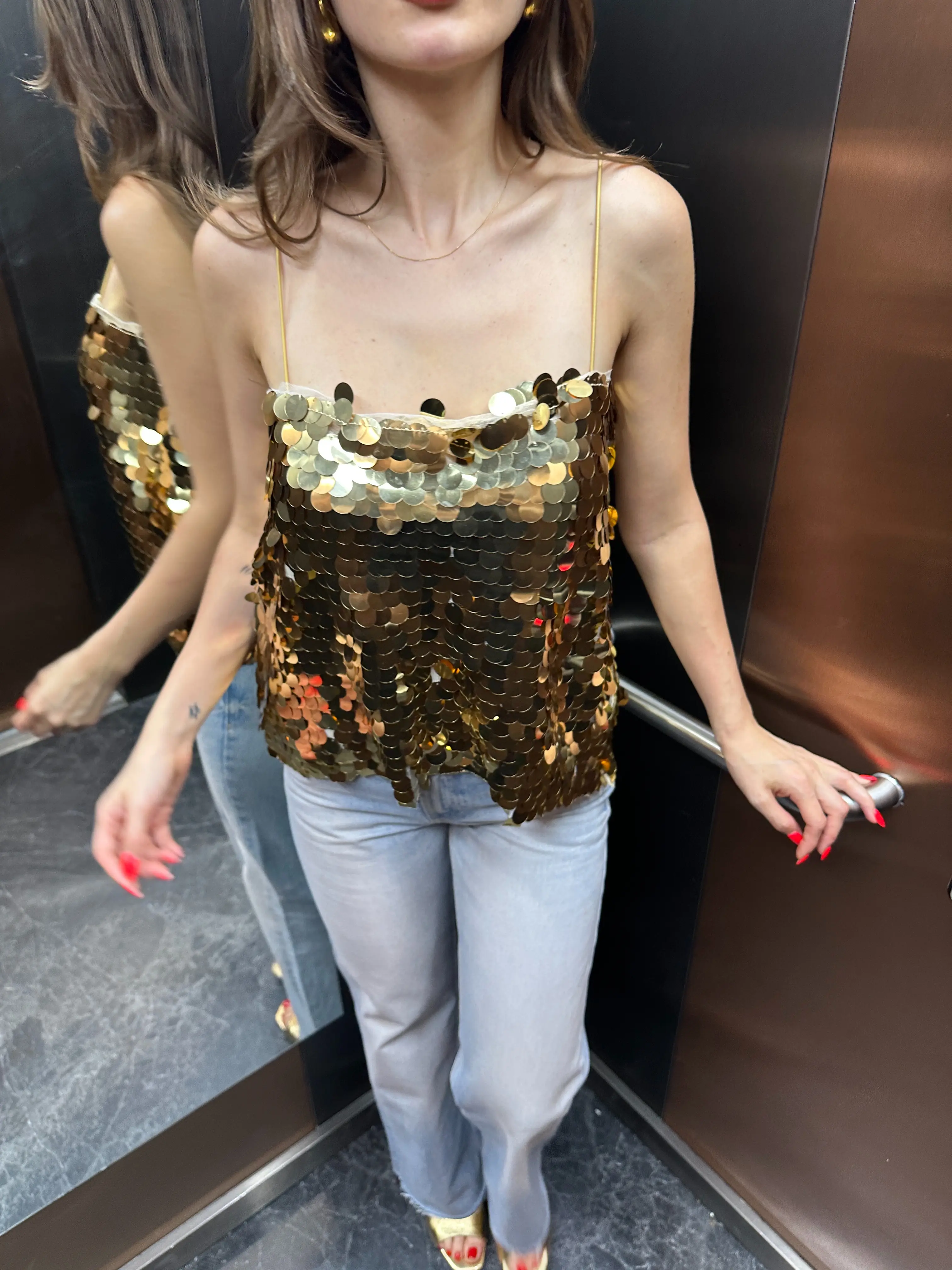 Pullu Gold Bluz