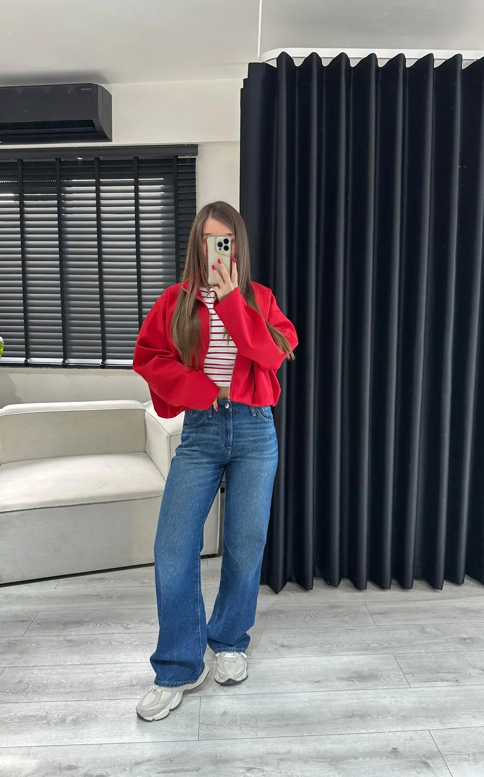 Madewell Lacivert Düz Kesim Jean