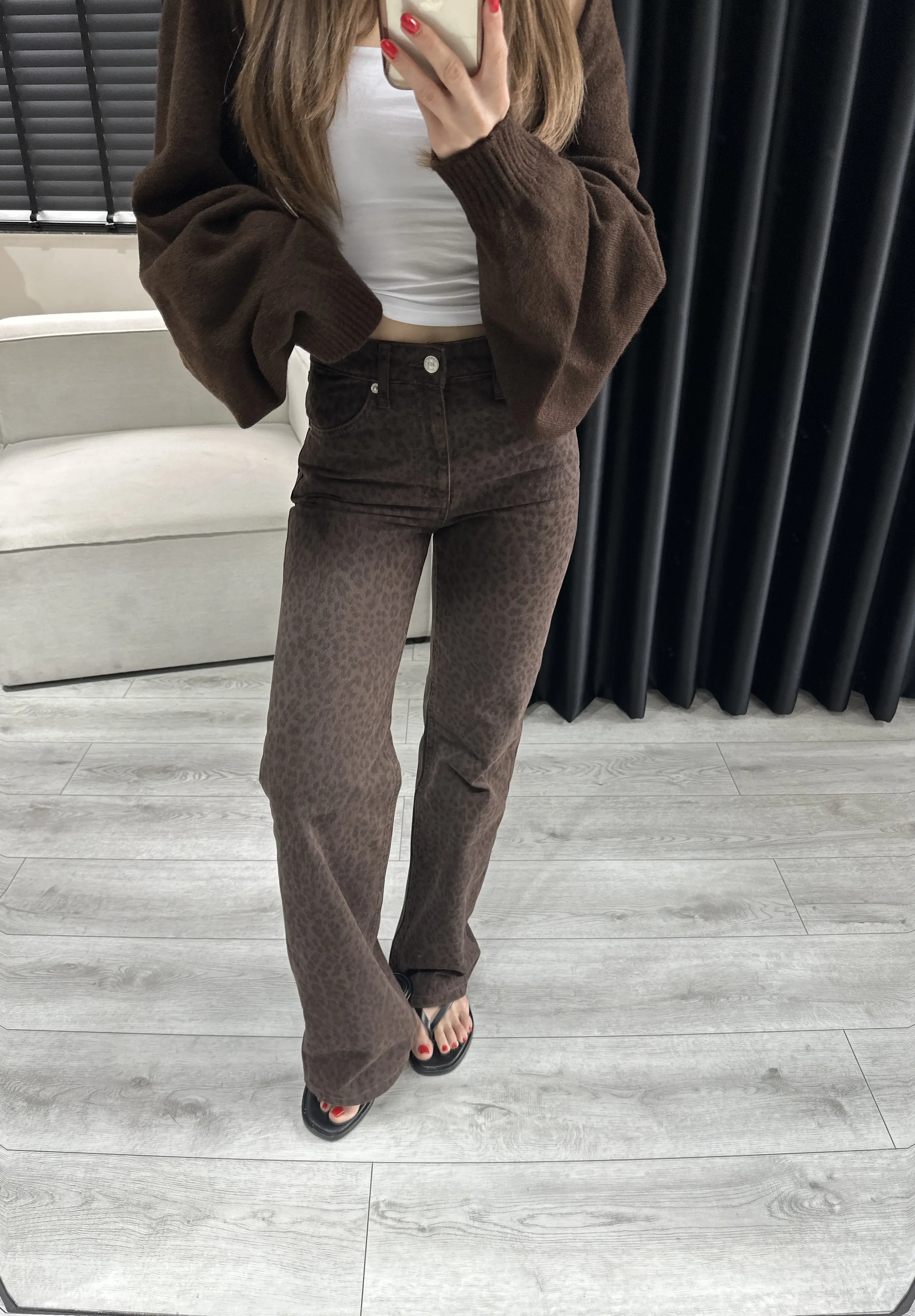 Kahverengi Leopar Jean